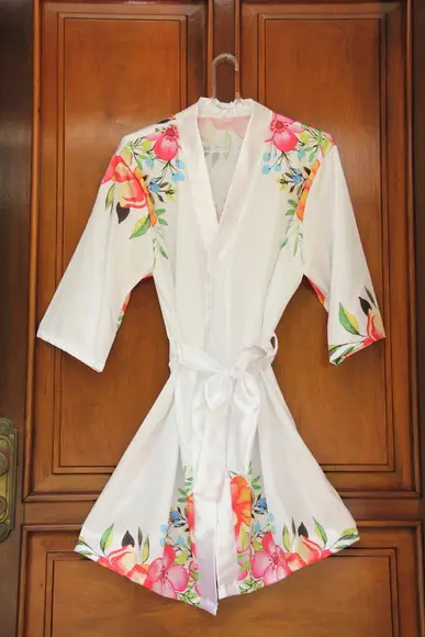 Robe floral estampado