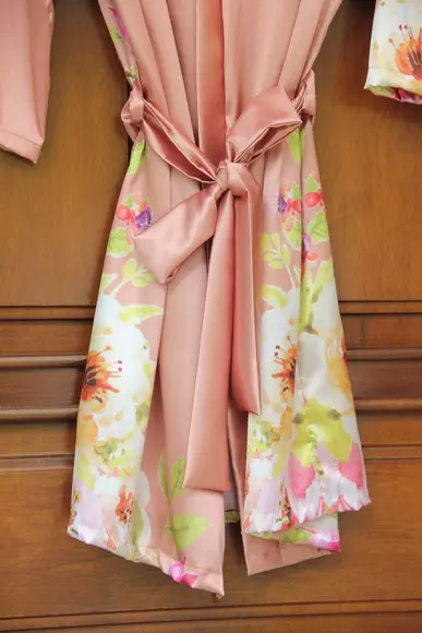 Robe floral estampado