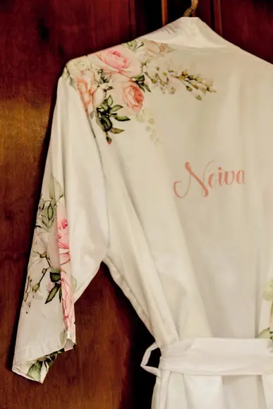 Robe floral estampado