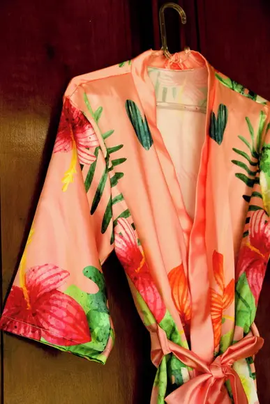 Robe floral estampado