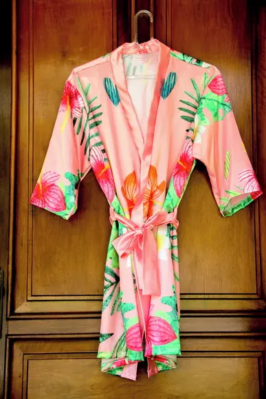 Robe floral estampado