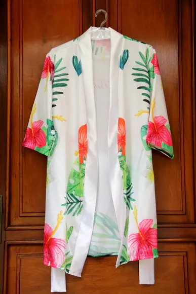 Robe floral estampado