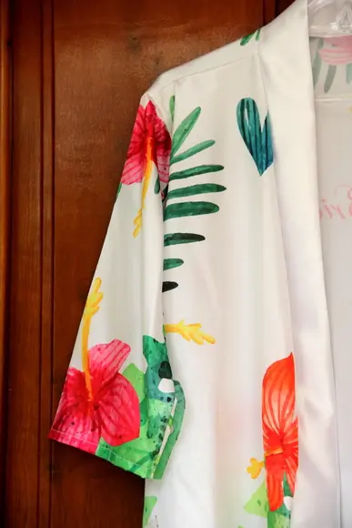 Robe floral estampado