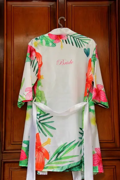 Robe floral estampado