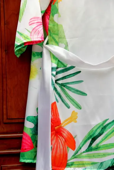 Robe floral estampado