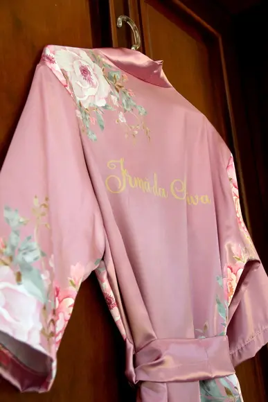 Robe floral estampado