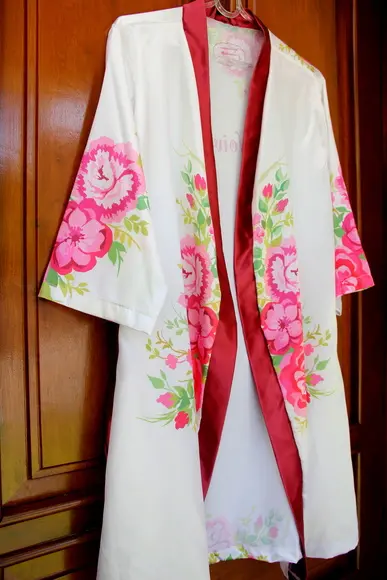 Robe floral estampado