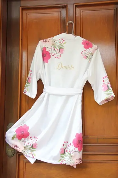 Robe floral estampado