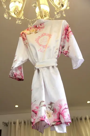 Robe floral estampado
