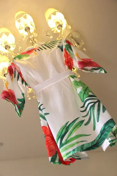 Robe floral estampado