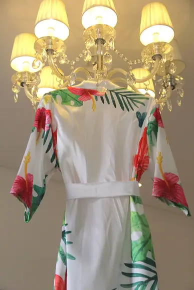 Robe floral estampado