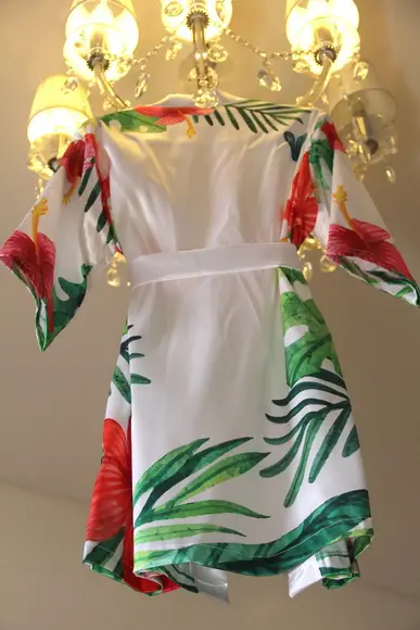 Robe floral estampado