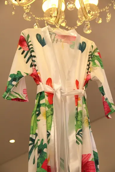 Robe floral estampado