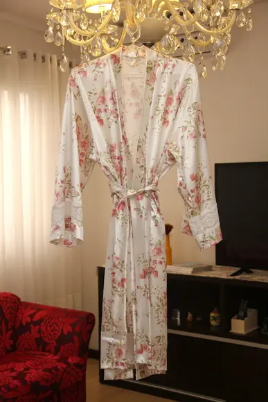 Robe floral estampado