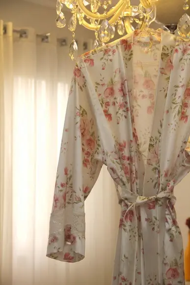 Robe floral estampado