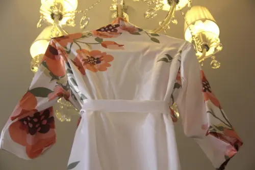 Robe floral estampado