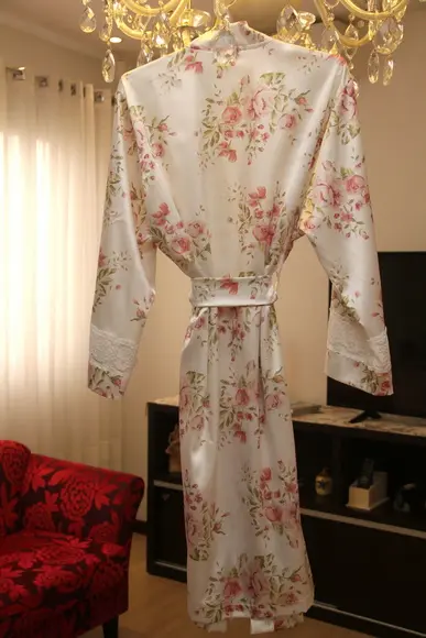 Robe floral estampado