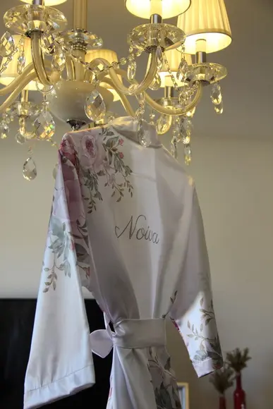 Robe floral estampado