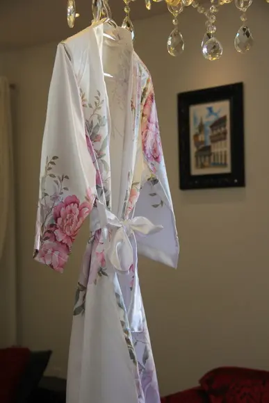 Robe floral estampado