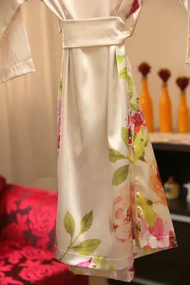 Robe floral estampado