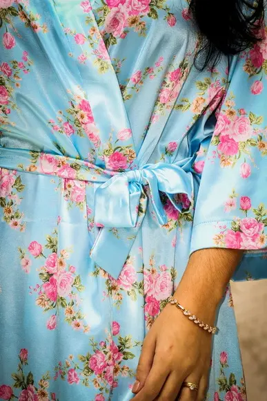 Robe floral estampado