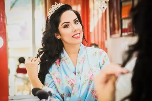 Robe floral estampado