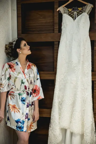 Robe floral estampado Aquarela