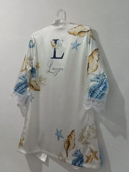 Robe Floral Estampado com Renda