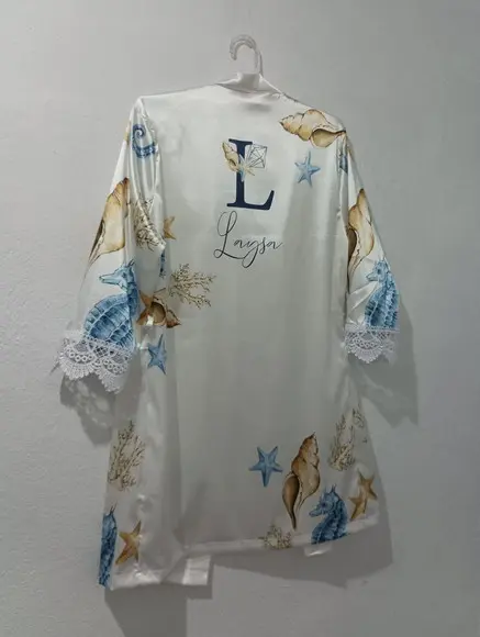 Robe Floral Estampado com Renda
