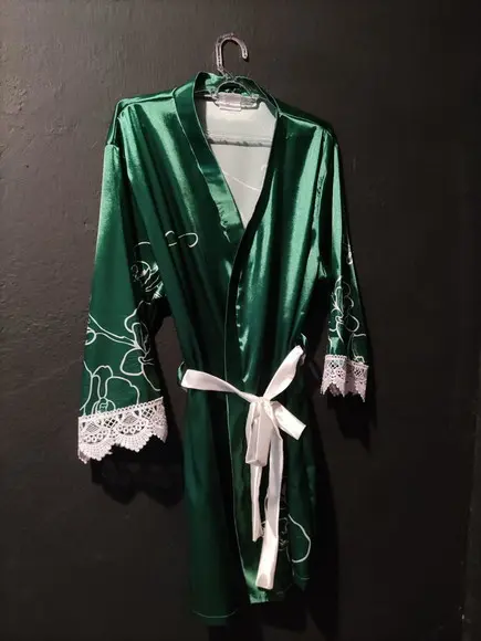 Robe Floral Estampado com Renda