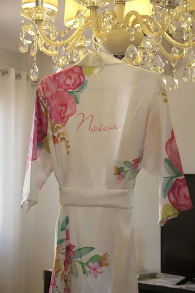 Robe Floral Estampado Longo