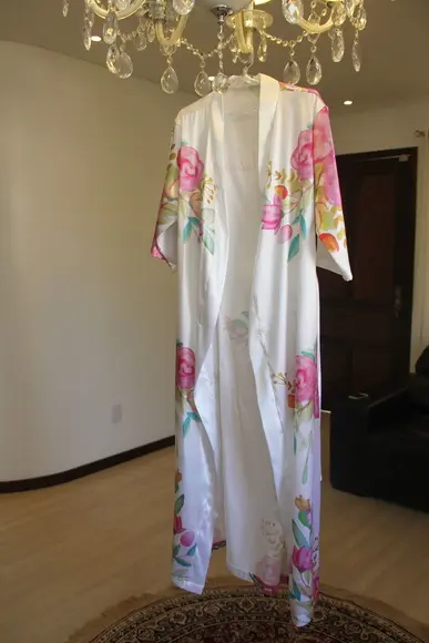 Robe Floral Estampado Longo