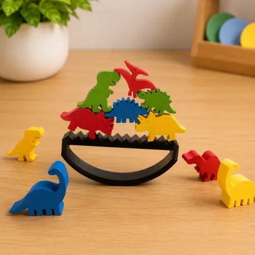 Jogo de Equilíbrio Dinossauros Coloridos