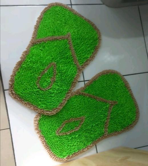 2 Tapetes Frufru Chinelo Antiderrapante