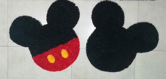 2 Tapetes Frufru Mickey Antiderrapante
