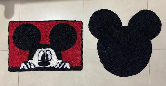 2 Tapetes Frufru Mickey Antiderrapante