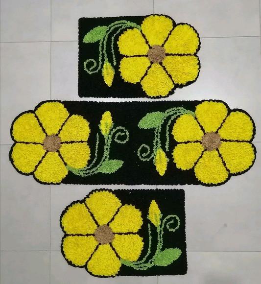 Jogo de Tapetes Frufru de 1m70cm x 60cm