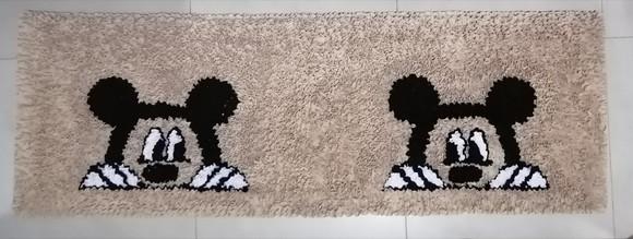 Passadeira de Frufru Mickey 1m20cm x 50cm Antiderrapante