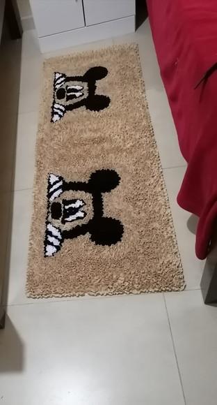 Passadeira de Frufru Mickey 1m20cm x 50cm Antiderrapante