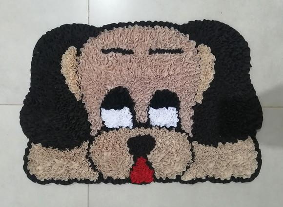 Tapete de Cachorro em Frufru Antiderrapante