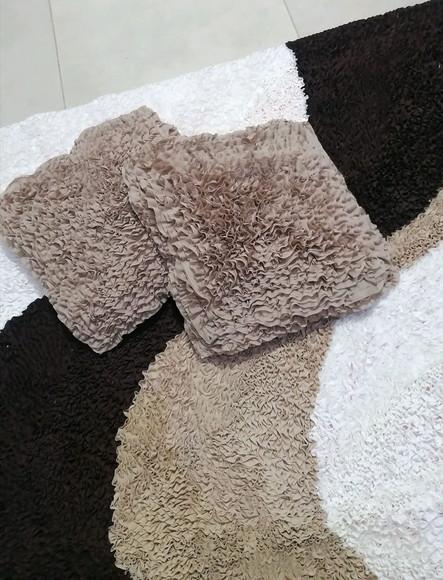 Tapete Frufru 1m80cm x 1m20cm / 2 Capas Almofada Antider.