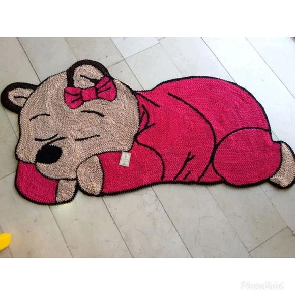 Tapete Frufru De Ursa Antiderrapante