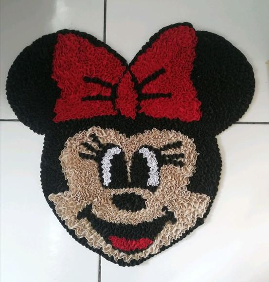 Tapete Frufru Minnie Antiderrapante