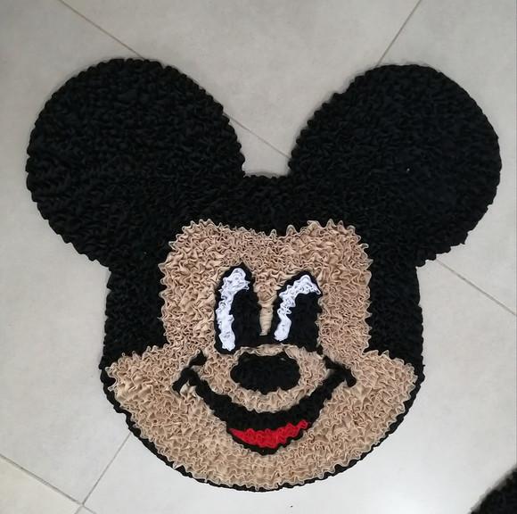 Tapete Frufru Mickey Antiderrapante
