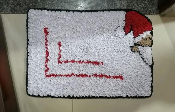 Tapete Frufru Papai Noel Antiderrapante