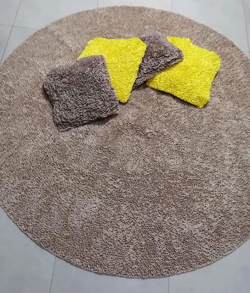 Tapete Frufru Sala 1m80cm / 4 Capas Almofada Antiderrapante