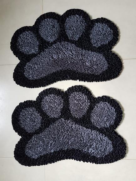 Tapetes de Patinhas em Frufru Antiderrapante