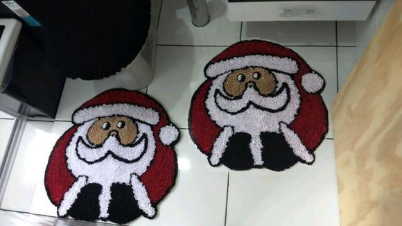 Tapetes Frufru Banheiro Papai Noel Antiderrapante