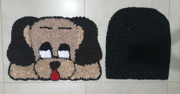 Tapetes Frufru Cachorro para Lavabo Antiderrapante