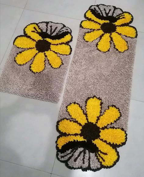 Tapetes Frufru Cozinha Flor Borboleta Antiderrapante